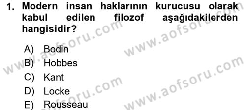 Uluslararası Politika 2 Dersi 2015 - 2016 Yılı (Final) Dönem Sonu Sınav Soruları 1. Soru