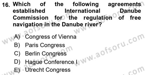 International Organization And Global Governance Dersi 2022 - 2023 Yılı (Vize) Ara Sınav Soruları 16. Soru