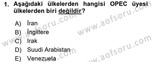 Strateji ve Güvenlik Dersi 2017 - 2018 Yılı 3 Ders Sınav Soruları 1. Soru