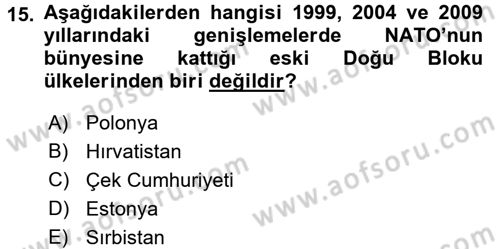 Strateji ve Güvenlik Dersi 2017 - 2018 Yılı (Final) Dönem Sonu Sınav Soruları 15. Soru