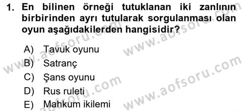 Strateji ve Güvenlik Dersi 2023 - 2024 Yılı (Final) Dönem Sonu Sınav Soruları 1. Soru