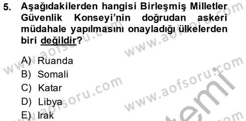 İnsan Hakları ve Demokratikleşme Süreci Dersi 2014 - 2015 Yılı (Final) Dönem Sonu Sınav Soruları 5. Soru