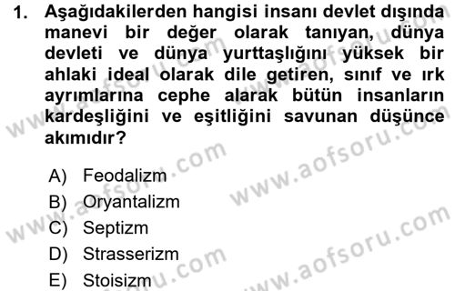 İnsan Hakları ve Demokratikleşme Süreci Dersi 2015 - 2016 Yılı (Vize) Ara Sınav Soruları 1. Soru