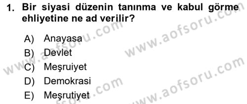 İnsan Hakları ve Demokratikleşme Süreci Dersi 2022 - 2023 Yılı (Final) Dönem Sonu Sınav Soruları 1. Soru