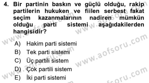İnsan Hakları ve Demokratikleşme Süreci Dersi 2022 - 2023 Yılı (Final) Dönem Sonu Sınav Soruları 4. Soru