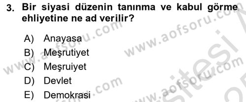 İnsan Hakları ve Demokratikleşme Süreci Dersi 2024 - 2025 Yılı Yaz Okulu Sınav Soruları 3. Soru