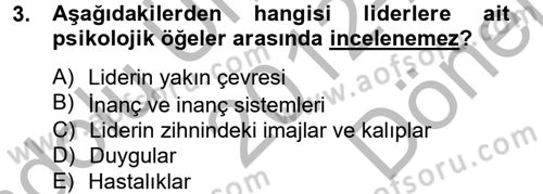 Diş Politika Analizi Dersi 2012 - 2013 Yılı (Final) Dönem Sonu Sınav Soruları 3. Soru