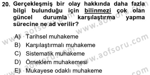 Diş Politika Analizi Dersi 2015 - 2016 Yılı (Vize) Ara Sınav Soruları 20. Soru