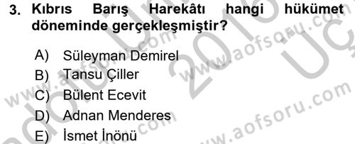Diş Politika Analizi Dersi 2016 - 2017 Yılı 3 Ders Sınav Soruları 3. Soru