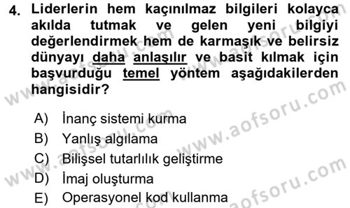 Diş Politika Analizi Dersi 2016 - 2017 Yılı (Vize) Ara Sınav Soruları 4. Soru