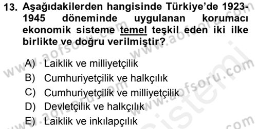 Diş Politika Analizi Dersi 2017 - 2018 Yılı 3 Ders Sınav Soruları 13. Soru