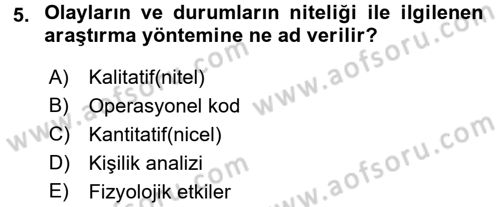 Diş Politika Analizi Dersi 2017 - 2018 Yılı (Vize) Ara Sınav Soruları 5. Soru