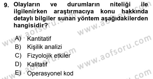 Diş Politika Analizi Dersi 2018 - 2019 Yılı (Vize) Ara Sınav Soruları 9. Soru