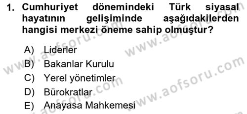 Diş Politika Analizi Dersi 2022 - 2023 Yılı Yaz Okulu Sınav Soruları 1. Soru