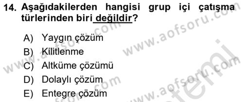 Diş Politika Analizi Dersi 2022 - 2023 Yılı Yaz Okulu Sınav Soruları 14. Soru