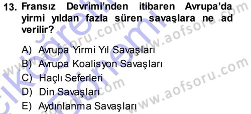 Karşılaştırmalı Siyasal Sistemler Dersi 2013 - 2014 Yılı (Vize) Ara Sınav Soruları 13. Soru
