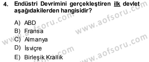 Karşılaştırmalı Siyasal Sistemler Dersi 2013 - 2014 Yılı (Final) Dönem Sonu Sınav Soruları 4. Soru