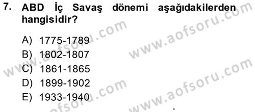 Karşılaştırmalı Siyasal Sistemler Dersi 2014 - 2015 Yılı (Final) Dönem Sonu Sınav Soruları 7. Soru