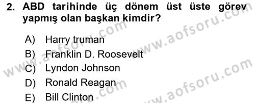 Karşılaştırmalı Siyasal Sistemler Dersi 2016 - 2017 Yılı 3 Ders Sınavı 2. Soru