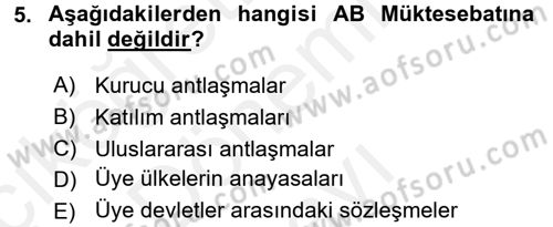 Karşılaştırmalı Siyasal Sistemler Dersi 2017 - 2018 Yılı (Final) Dönem Sonu Sınav Soruları 5. Soru