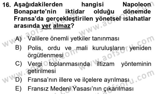 Karşılaştırmalı Siyasal Sistemler Dersi 2021 - 2022 Yılı (Vize) Ara Sınav Soruları 16. Soru