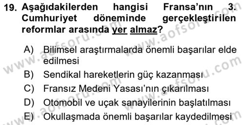 Karşılaştırmalı Siyasal Sistemler Dersi 2021 - 2022 Yılı (Vize) Ara Sınav Soruları 19. Soru
