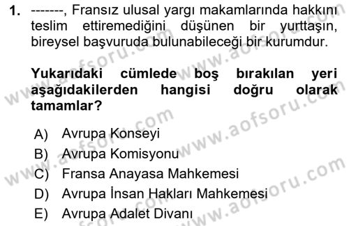 Karşılaştırmalı Siyasal Sistemler Dersi 2021 - 2022 Yılı Yaz Okulu Sınav Soruları 1. Soru