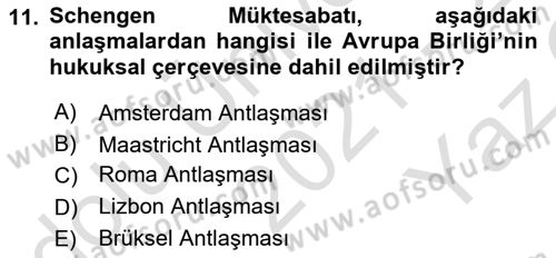 Karşılaştırmalı Siyasal Sistemler Dersi 2021 - 2022 Yılı Yaz Okulu Sınav Soruları 11. Soru