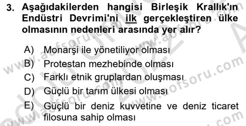 Karşılaştırmalı Siyasal Sistemler Dersi 2022 - 2023 Yılı (Vize) Ara Sınav Soruları 3. Soru