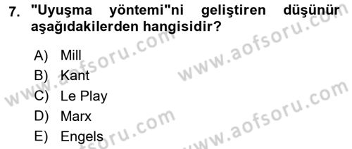 Karşılaştırmalı Siyasal Sistemler Dersi 2023 - 2024 Yılı Yaz Okulu Sınav Soruları 7. Soru