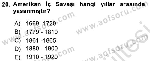 Karşılaştırmalı Siyasal Sistemler Dersi 2025 - 2026 Yılı (Vize) Ara Sınav Soruları 20. Soru