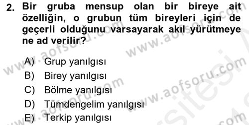 Uluslararası Ekonomi Politik Dersi 2017 - 2018 Yılı (Vize) Ara Sınavı 2. Soru