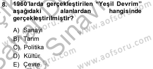 Uluslararası Politik Ekonomi Dersi 2014 - 2015 Yılı (Final) Dönem Sonu Sınav Soruları 8. Soru