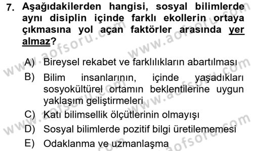 Uluslararası Politik Ekonomi Dersi 2018 - 2019 Yılı (Vize) Ara Sınav Soruları 7. Soru
