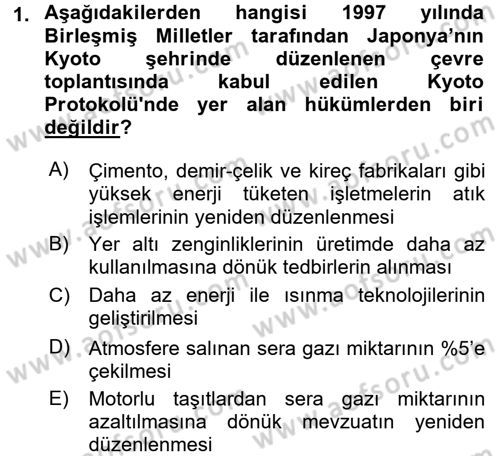 Uluslararası Politik Ekonomi Dersi 2018 - 2019 Yılı (Final) Dönem Sonu Sınav Soruları 1. Soru