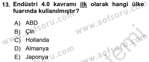 Uluslararası Politik Ekonomi Dersi 2022 - 2023 Yılı Yaz Okulu Sınav Soruları 13. Soru