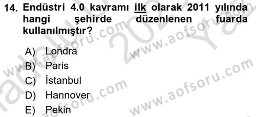 Uluslararası Politik Ekonomi Dersi 2023 - 2024 Yılı Yaz Okulu Sınav Soruları 14. Soru