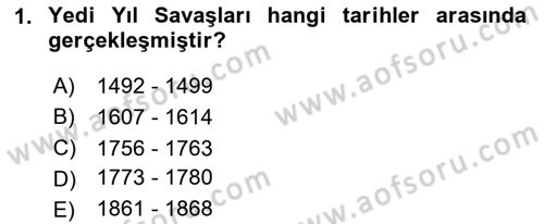 Amerikan Dış Politikası Dersi 2024 - 2025 Yılı (Vize) Ara Sınav Soruları 1. Soru