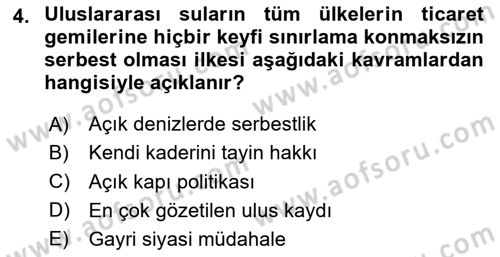Amerikan Dış Politikası Dersi 2024 - 2025 Yılı (Final) Dönem Sonu Sınav Soruları 4. Soru