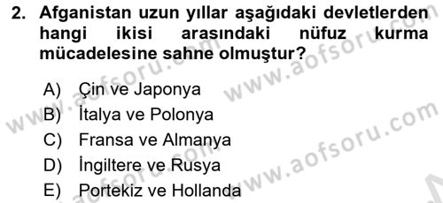 Türk Dış Politikası 1 Dersi 2022 - 2023 Yılı Yaz Okulu Sınav Soruları 2. Soru
