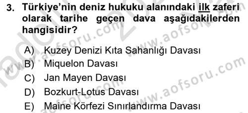 Türk Dış Politikası 1 Dersi 2023 - 2024 Yılı Yaz Okulu Sınav Soruları 3. Soru
