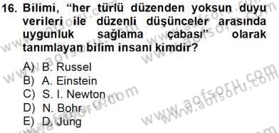 Uluslararası İlişkiler Kuramları 1 Dersi 2013 - 2014 Yılı Tek Ders Sınavı 16. Soru