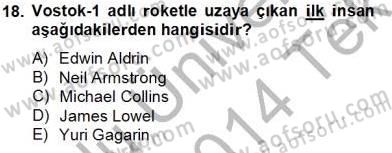 Uluslararası İlişkiler Kuramları 1 Dersi 2013 - 2014 Yılı Tek Ders Sınavı 18. Soru