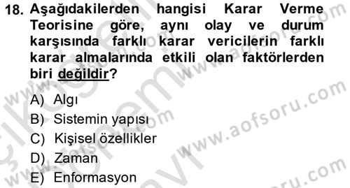 Uluslararası İlişkiler Kuramları 1 Dersi 2014 - 2015 Yılı Tek Ders Sınav Soruları 18. Soru