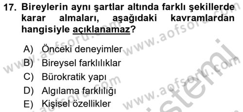 Uluslararası İlişkiler Kuramları 1 Dersi 2018 - 2019 Yılı Yaz Okulu Sınav Soruları 17. Soru
