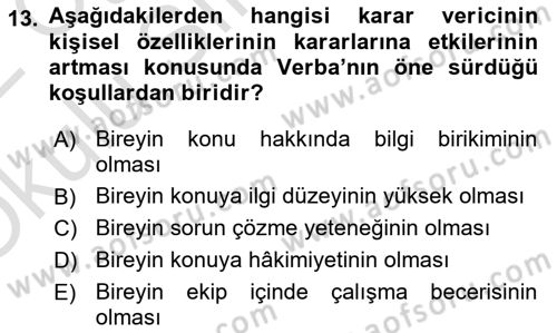Uluslararası İlişkiler Kuramları 1 Dersi 2021 - 2022 Yılı Yaz Okulu Sınav Soruları 13. Soru