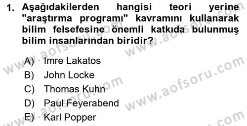 Uluslararası İlişkiler Kuramları 1 Dersi 2023 - 2024 Yılı (Final) Dönem Sonu Sınav Soruları 1. Soru