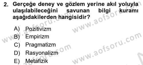 Uluslararası İlişkiler Kuramları 1 Dersi 2024 - 2025 Yılı Yaz Okulu Sınav Soruları 2. Soru