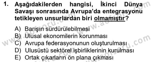 Uluslararası İlişkiler Kuramları 2 Dersi 2012 - 2013 Yılı (Vize) Ara Sınav Soruları 1. Soru