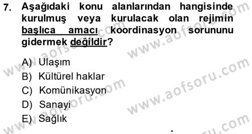 Uluslararası İlişkiler Kuramları 2 Dersi 2013 - 2014 Yılı (Vize) Ara Sınav Soruları 7. Soru